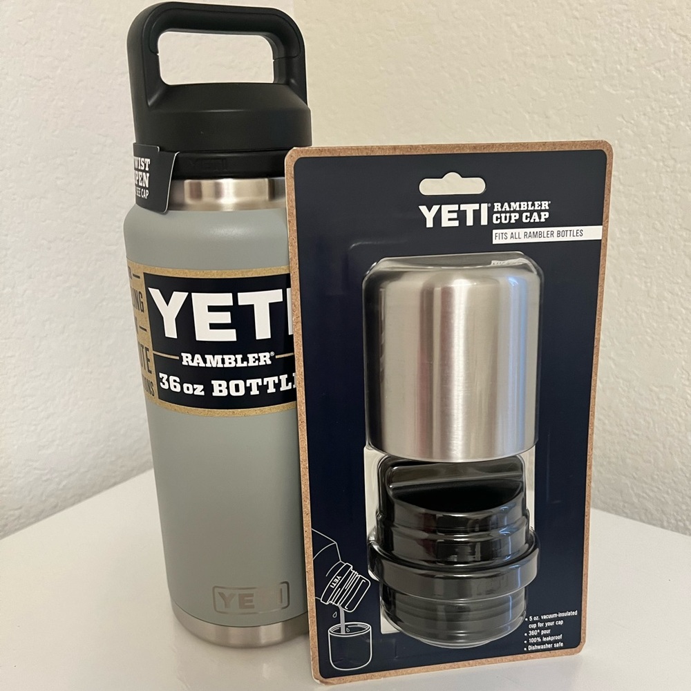 YETI 36OZ RAMBLER AND NIB YETI CUP CAP INCLUDED  **RARE/HTF**